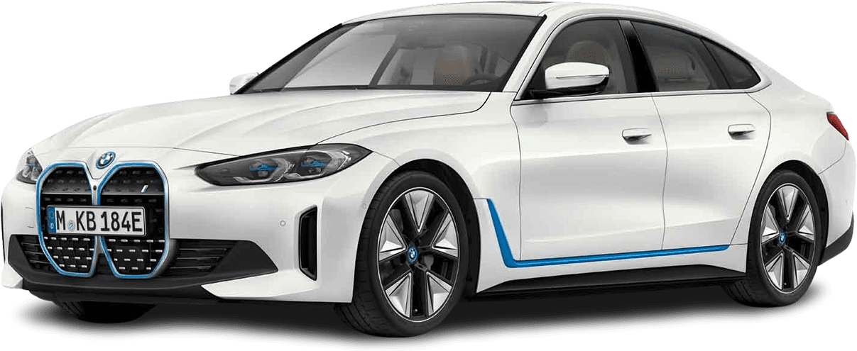 BMW i4 2024 model in premium showroom conditie